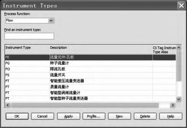 图24 仪表类型定义界面